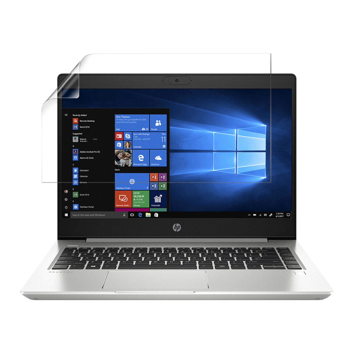 Hydrogel screen protector for HP ProBook 445 G7, 14-inch laptop, pack of 2, designed by 9eight5 for screen protection.