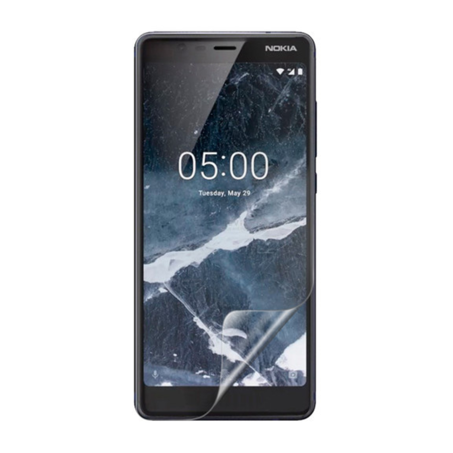 Hydrogel screen protector for Nokia 5.1 from 9eight5, shown in package of two, designed to fit and protect smartphone screens.