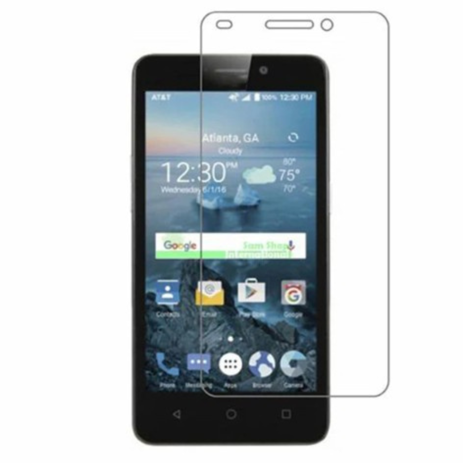 Hydrogel screen protectors for ZTE Maven 2 by 9eight5, set of 2, showing clear, flexible screen protection for smartphone.