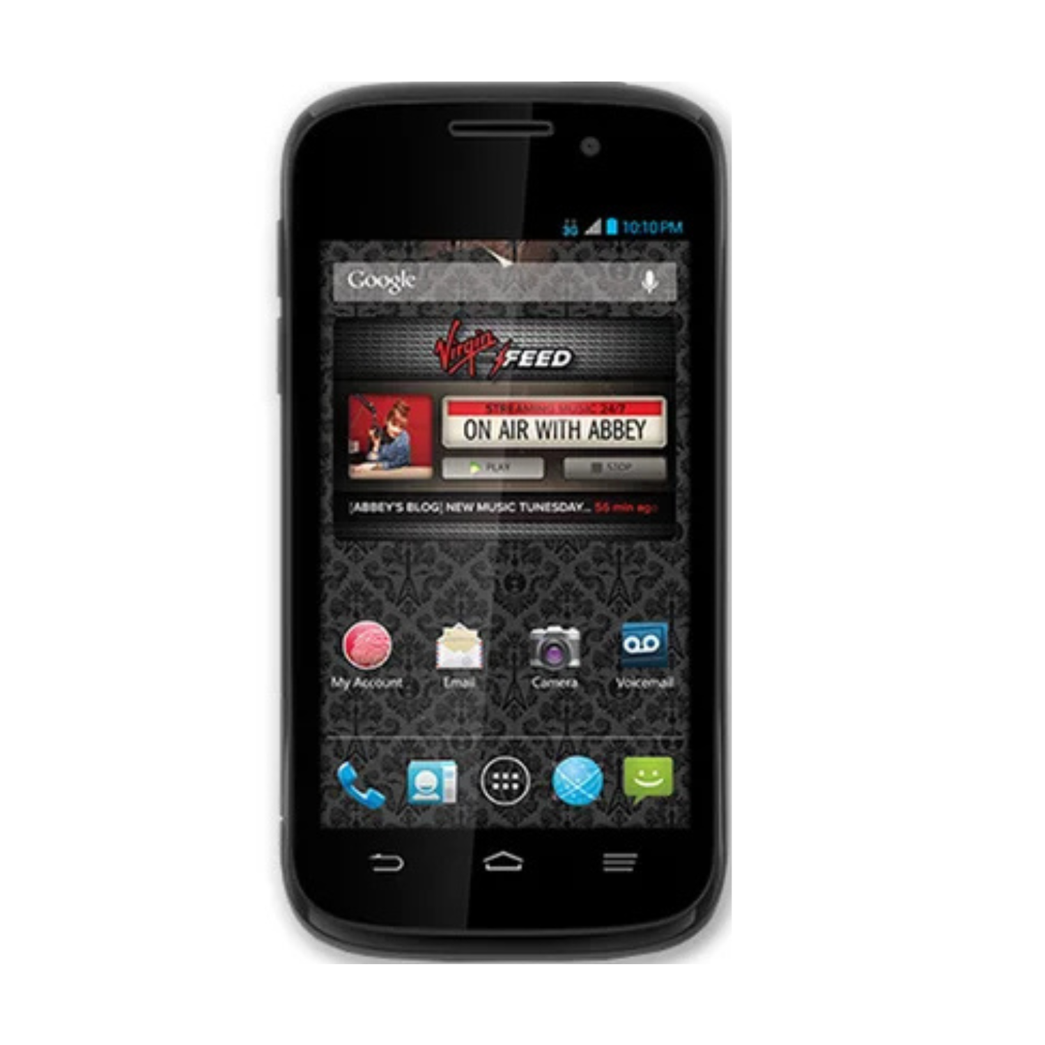 Hydrogel screen protector for ZTE Reef by 9eight5, showing a clear, flexible film covering the phone screen.