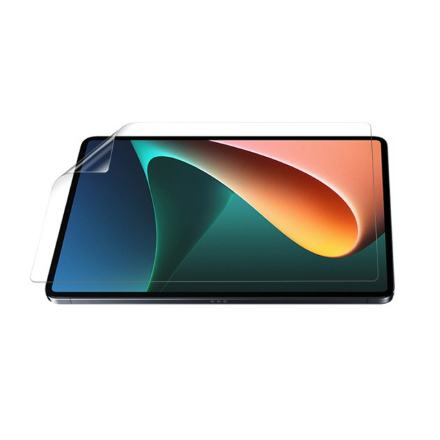 Hydrogel screen protector for Xiaomi Pad 5 by 9eight5, showing the flexible, clear film covering the tablet screen.