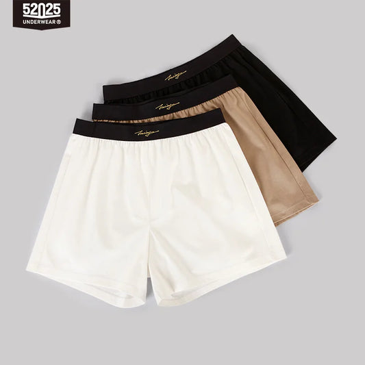 52025 Evening Luxe Men's Cotton-Modal & Silk Lounge Shorts