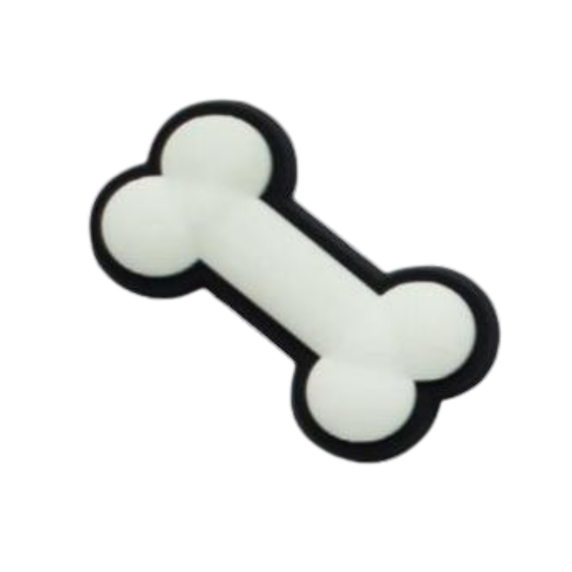 Walkieez WALK-itz dog bone charm featuring a bone-shaped design on a white background.