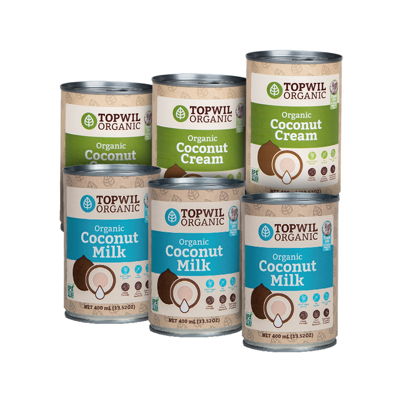 Organic Coconut Milk & Cream 400ml (6 Cans) livelifestore.co.nz