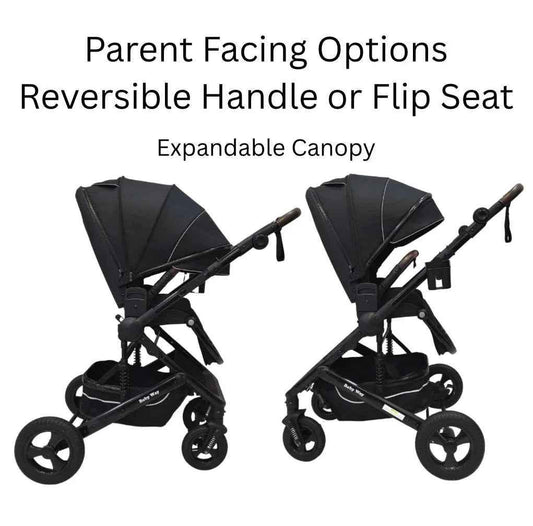 Versa 3-in-1 Travel System – Open Bassinet Stroller + Capsule Car Seat with Sunshade Sets