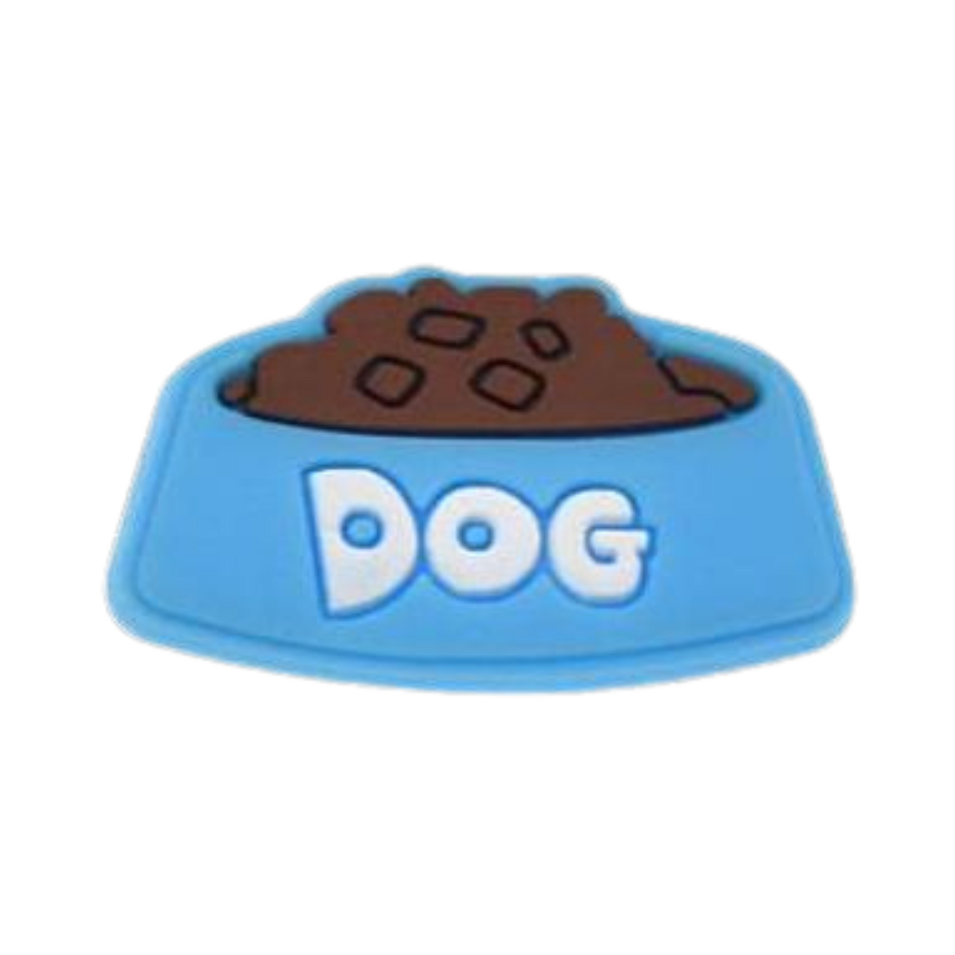 Walkieez WALK-itz dog bowl charm featuring a cute, detailed design for pet accessories, perfect for attaching to collars or leashes.