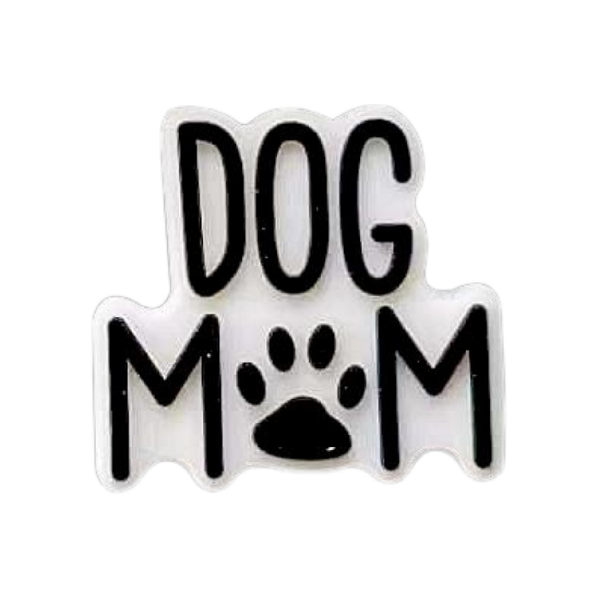 Walkieez WALK-itz Dog Mum charm featuring a cute paw and bone design, perfect for dog lovers and pet-themed accessories.