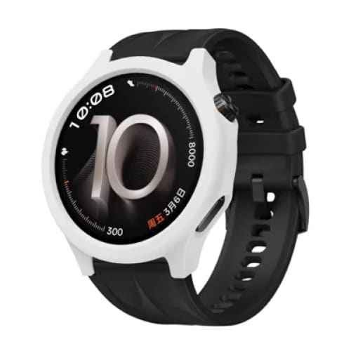 White silicone protective case for OnePlus Watch 4, designed to fit snugly and protect the smartwatch from scratches and impacts.