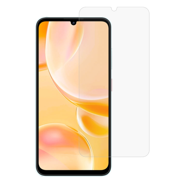 Hydrogel screen protector for ZTE Blade A55 by 9eight5, showing clear, flexible film covering the phone screen.