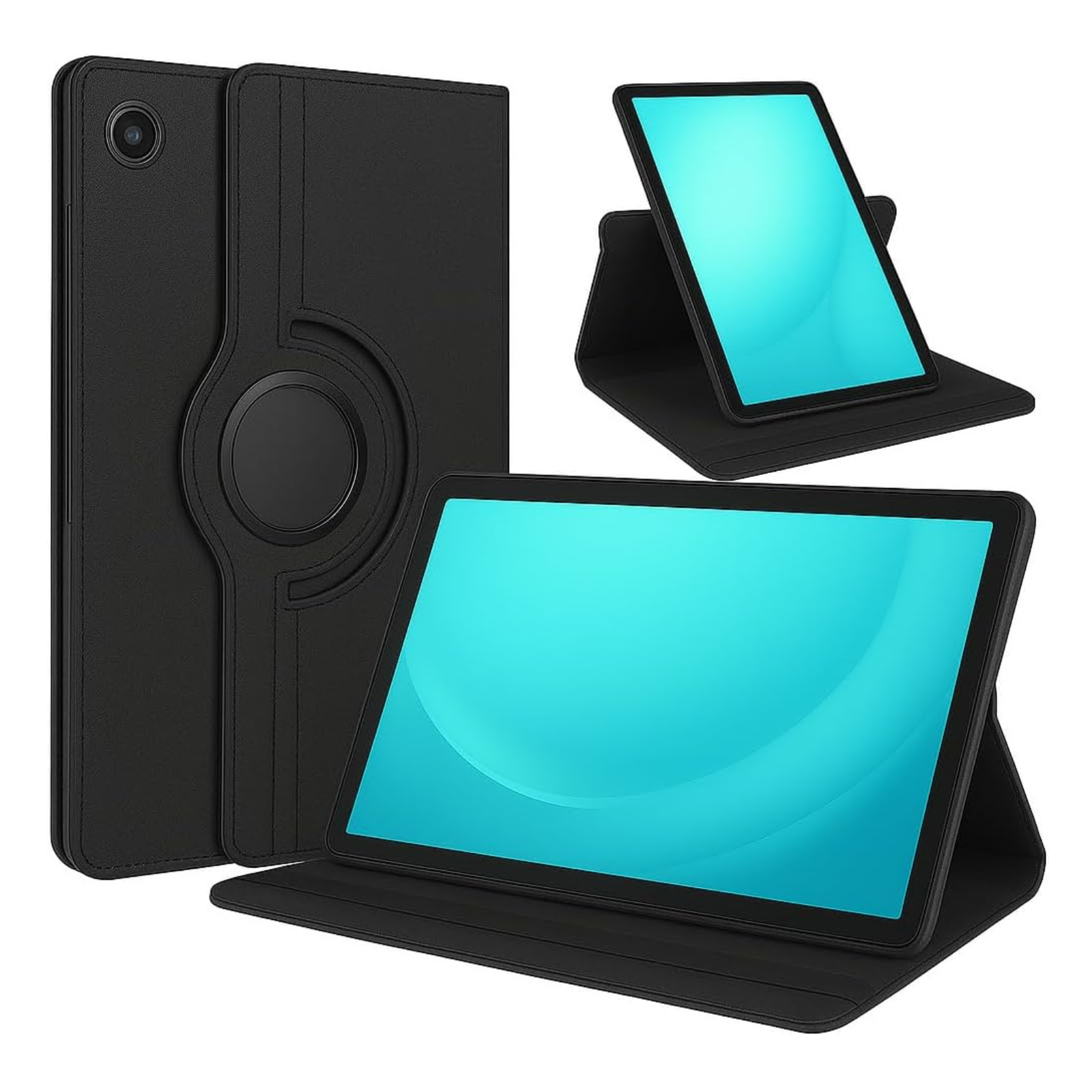Black protective cover for Samsung Galaxy Tab A11 8.7 inch (2025) from 9eight5, showing the front view with precise cutouts.