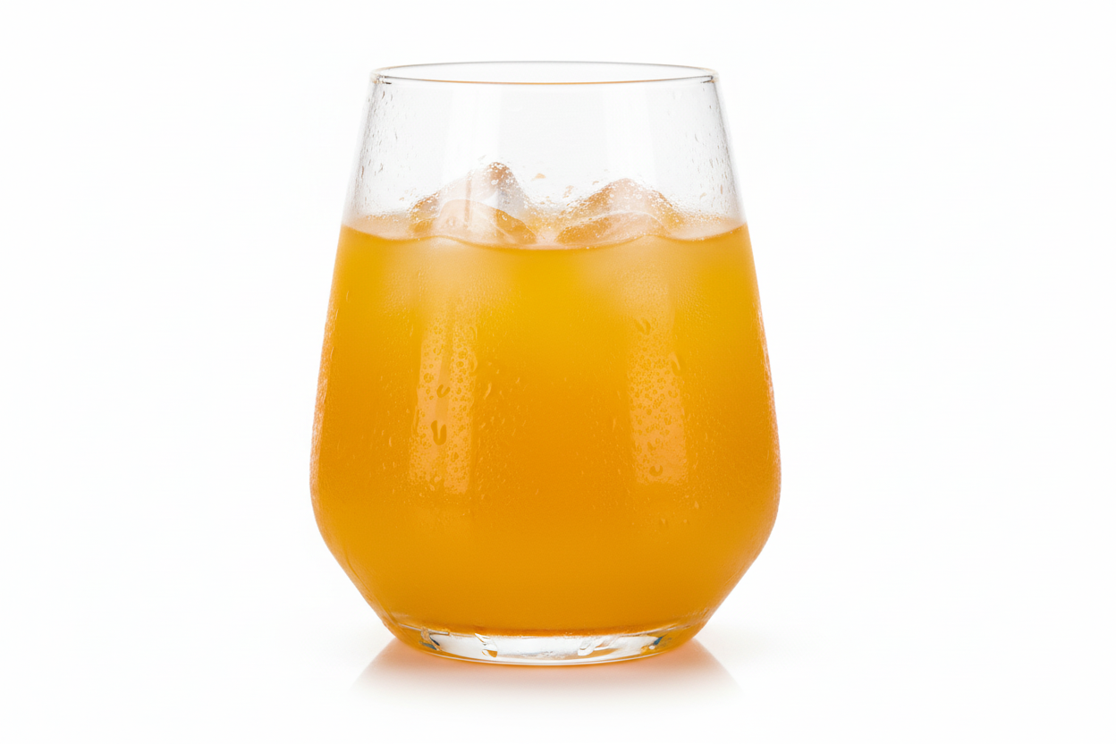 Clear stemless glass tumbler with a sleek design, 435ml capacity, from Nest & Stem Homewares, perfect for beverages.