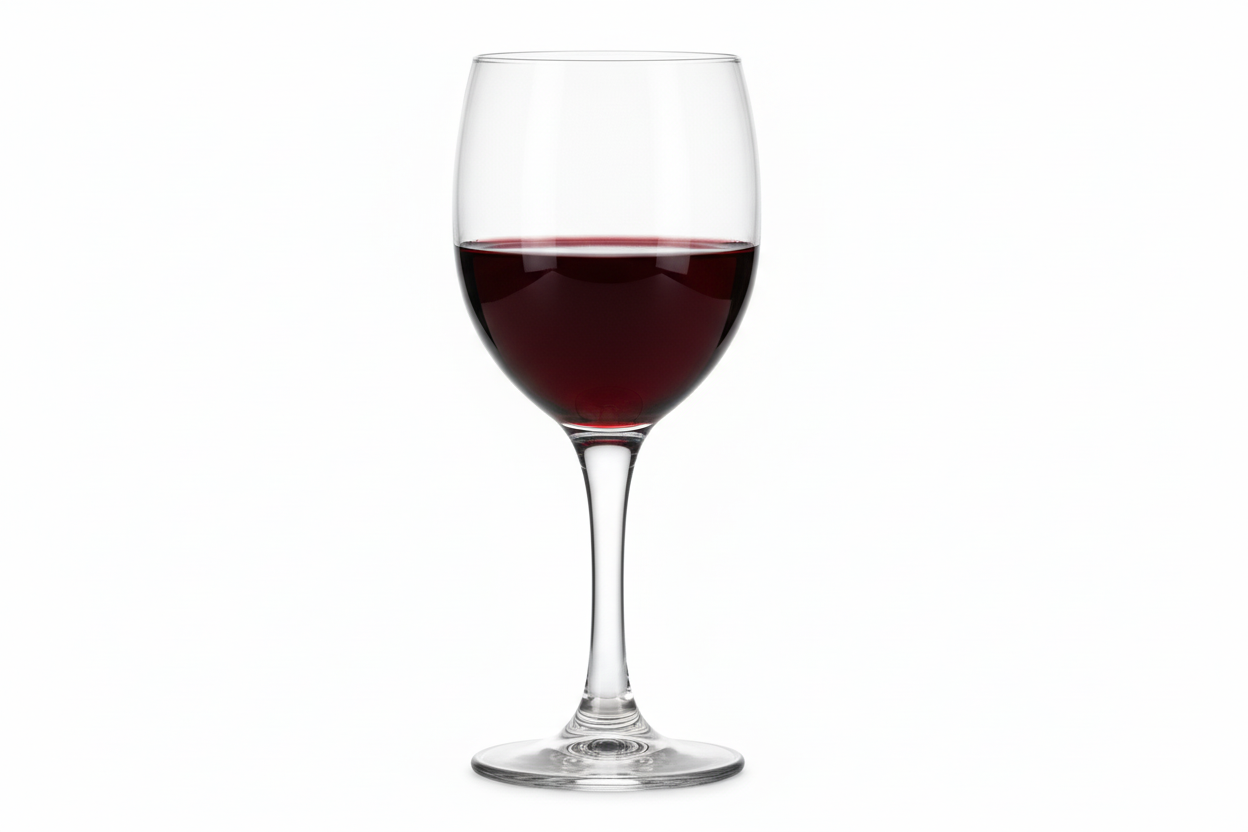 Clear 325ml Frankly Cotton wine glass by Nest & Stem Homewares, showcasing a elegant design perfect for wine serving.