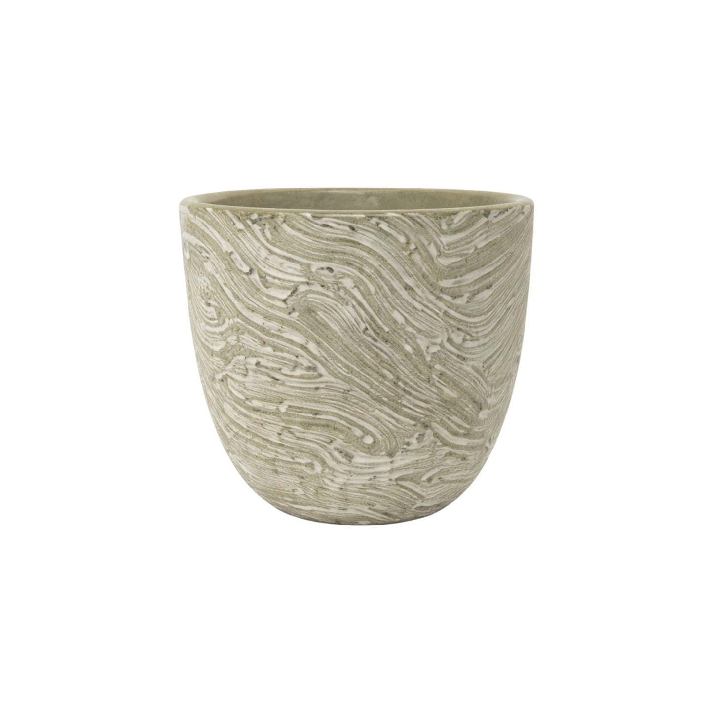 Frankly Cotton Textured Marble Ceramic Pot Nest & Stem Homewares