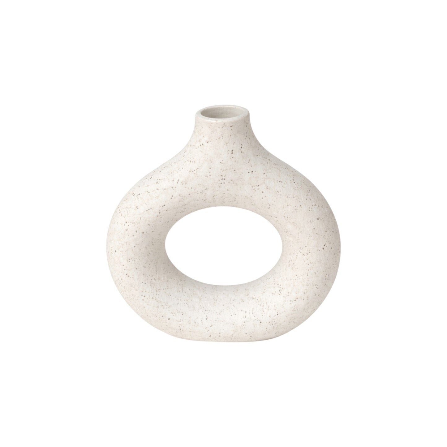 Frankly Cotton Speckled Ceramic Arch Vase Nest & Stem Homewares