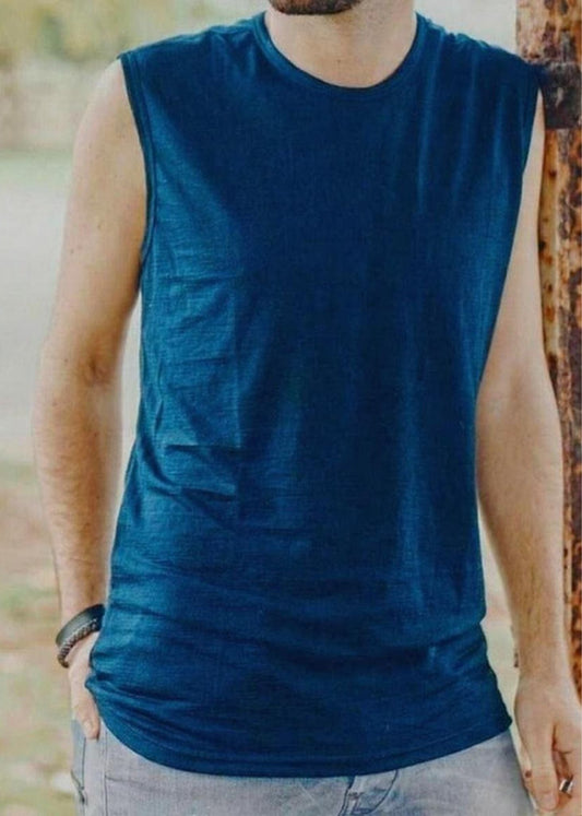 Men's Garage Tank Top - 100% Merino Wool, Gibraltar Merino 365 NZ