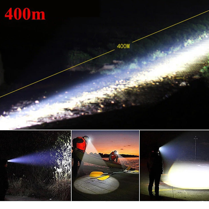 Headlamps Headlight Waterproof Rechargeable 1600 lm Adjustable Focus dealonline.co.nz