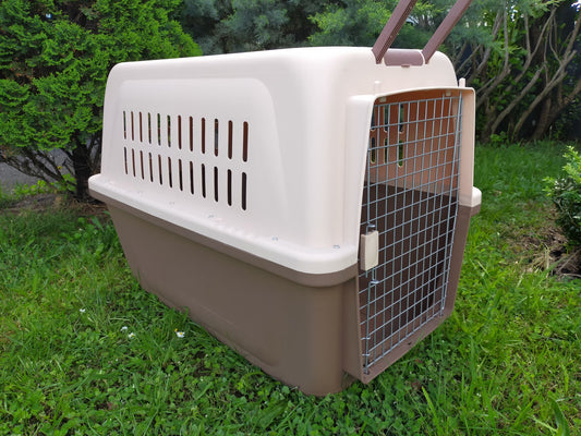 PP 60 X-Large Airline Travel Cage/Carrier/Crate 99cm Wheeled Air NZ with Bowl dealonline.co.nz