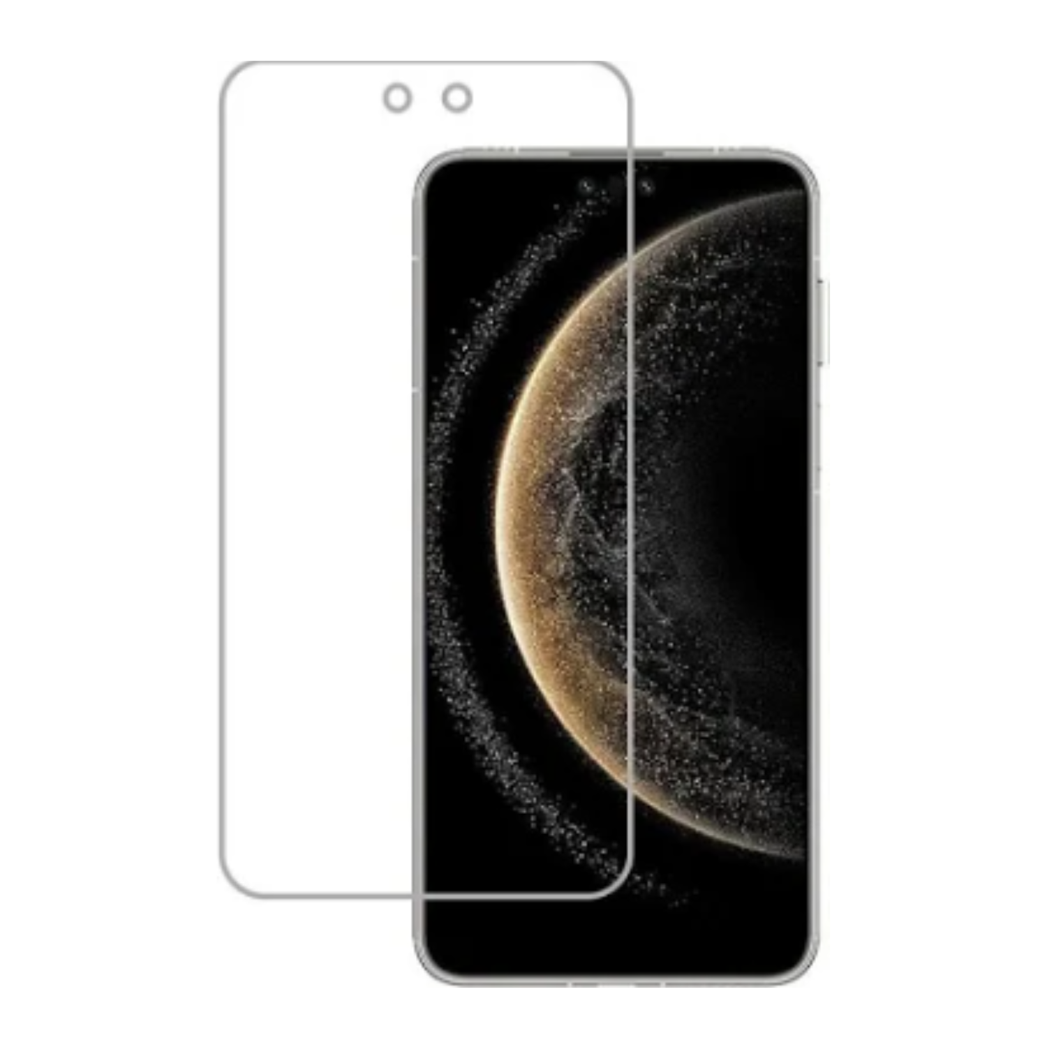 Hydrogel screen protector for Huawei Mate 70 Pro+ by 9eight5, showing clear, flexible film fitting the device screen.