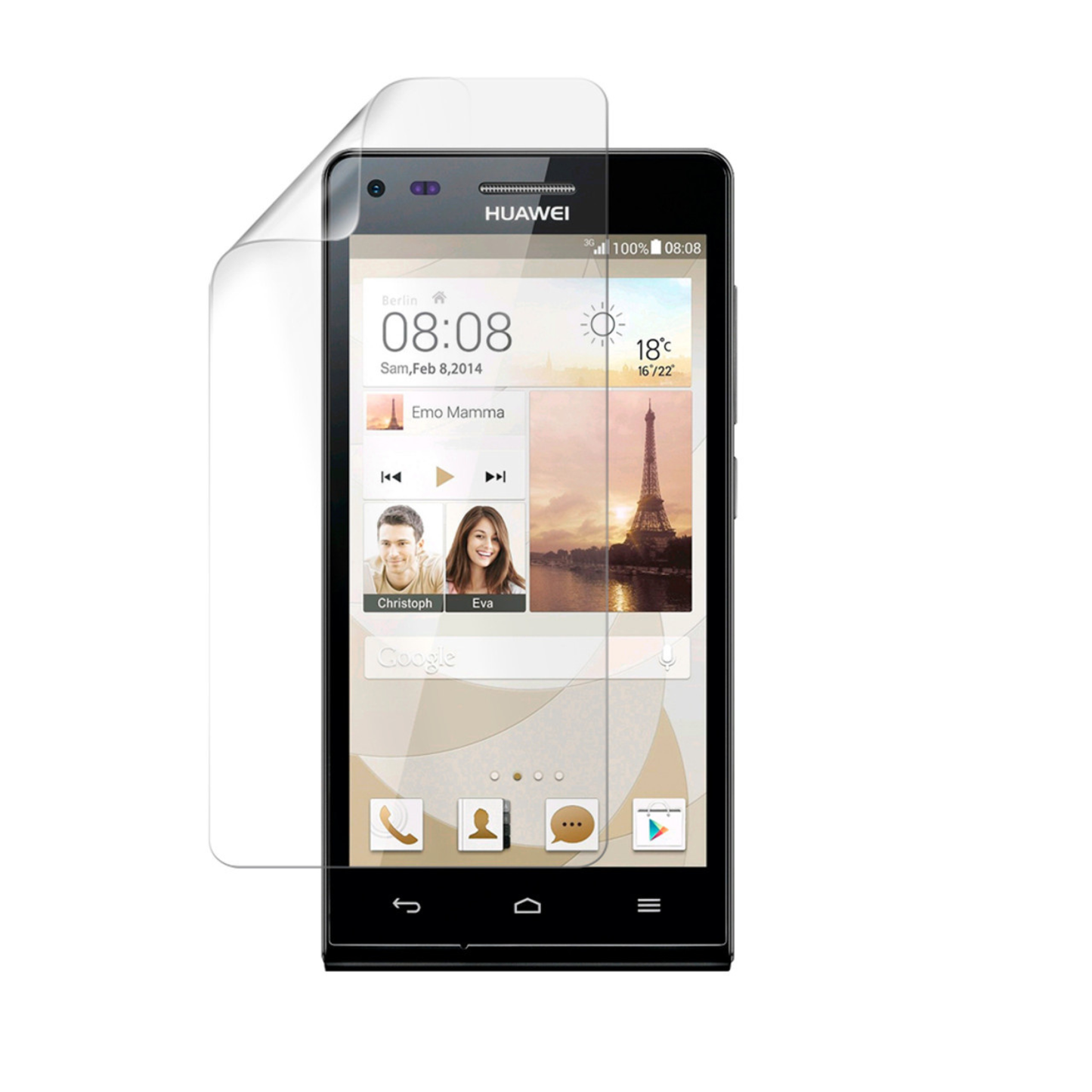 Hydrogel Screen Protector for Huawei Ascend P7 mini (2014) (Pack of 2) 9eight5