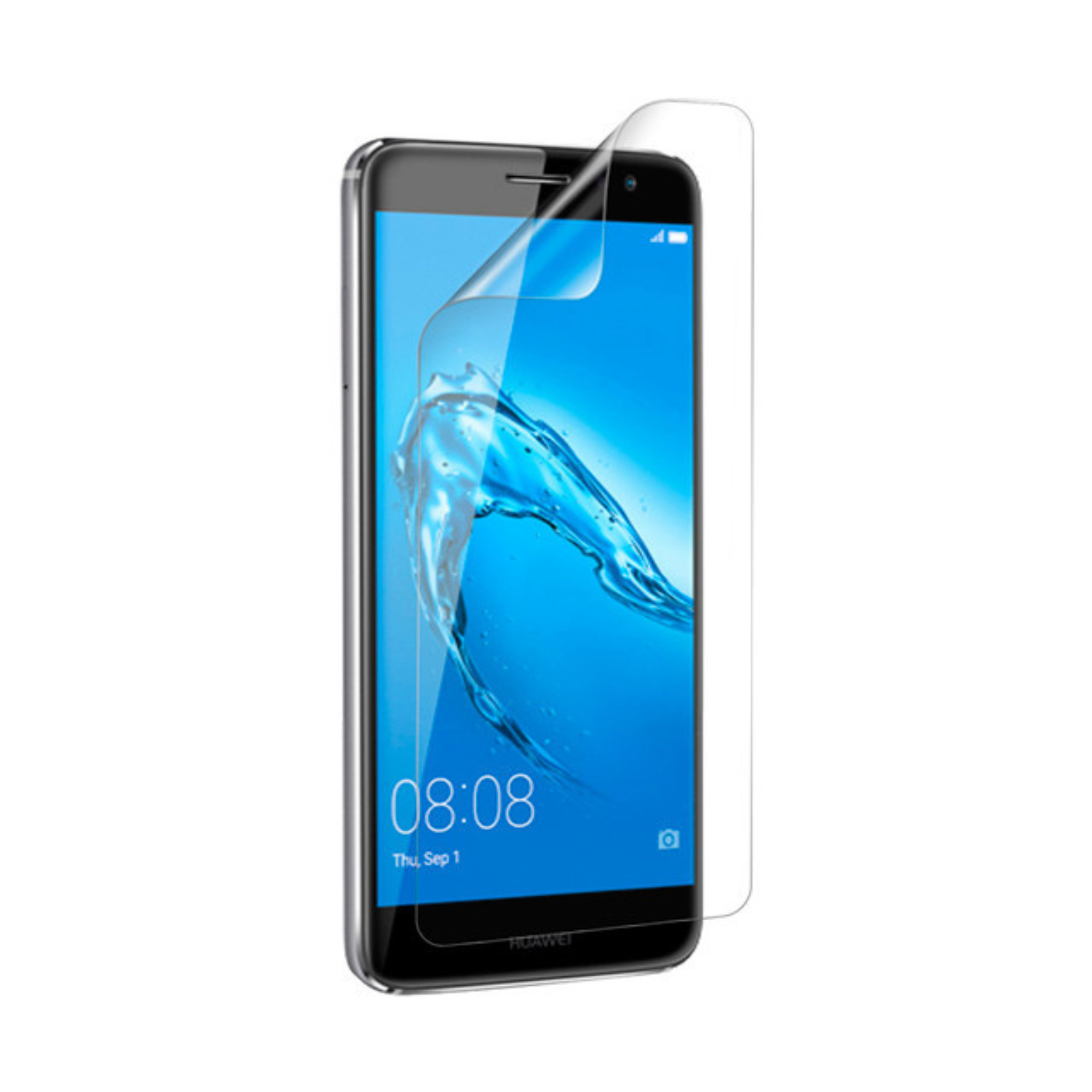 Hydrogel screen protector for Huawei G9 Plus and Huawei Nova Plus by 9eight5, showing clear, flexible protection for the phone screen.