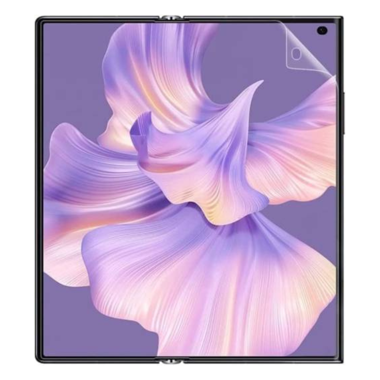 Hydrogel screen protector for Huawei Mate Xs 2 2022 by 9eight5, showing a clear, flexible film covering the phone screen.