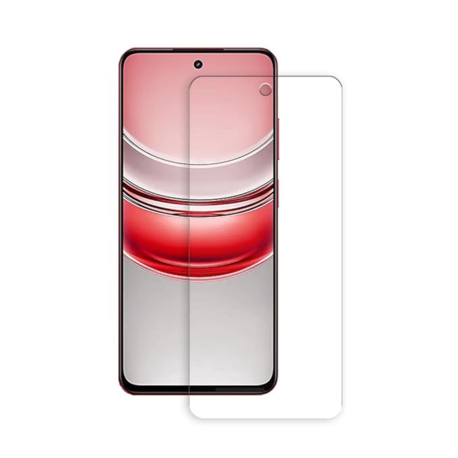 Hydrogel screen protector for Realme V60 Pro by 9eight5, showing a clear, thin film covering a smartphone screen.