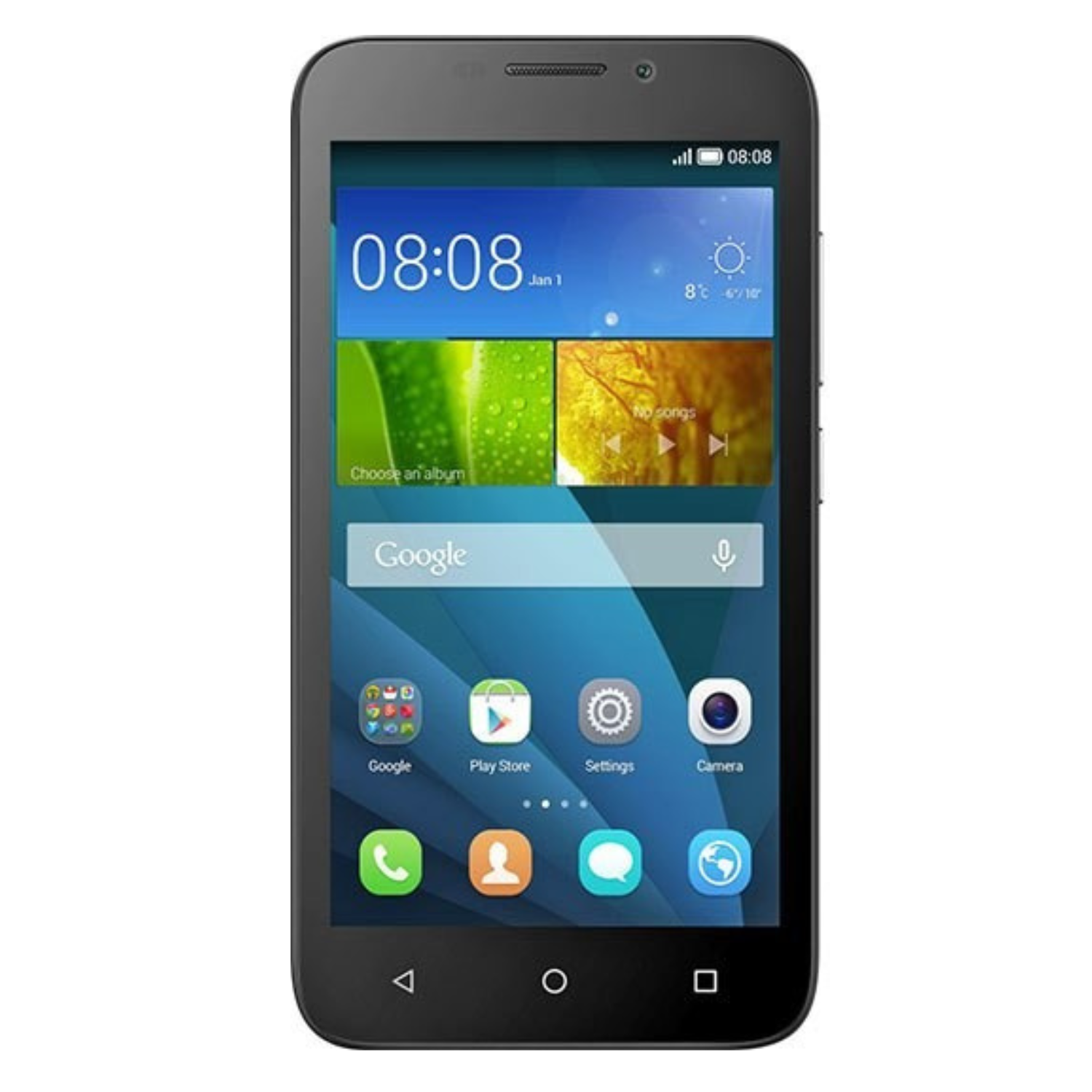 Hydrogel screen protector for Huawei Y5c by 9eight5, showing a clear film ready to protect the phone screen in a pack of two.