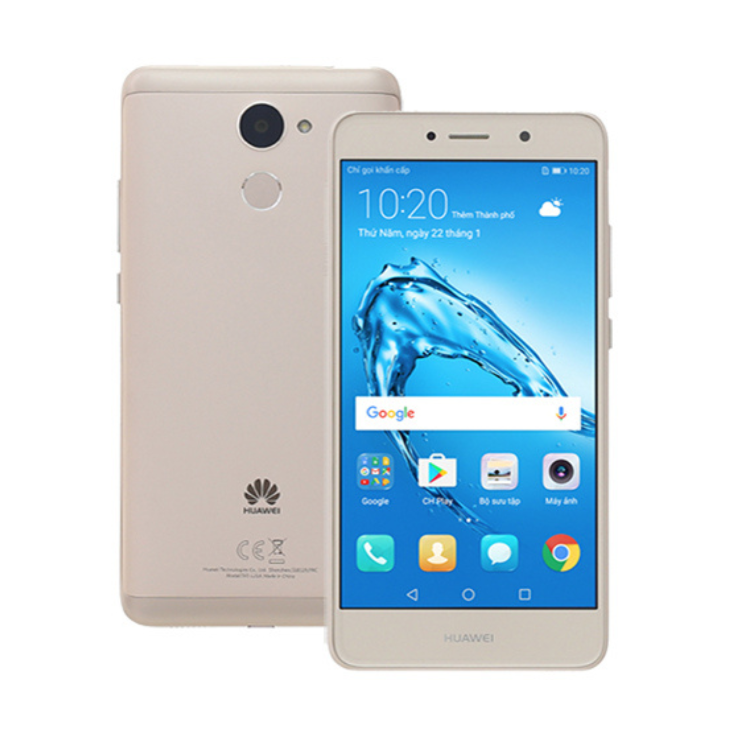 Hydrogel screen protector for Huawei Y7 Prime by 9eight5, showing clear fit and smooth surface in the image.