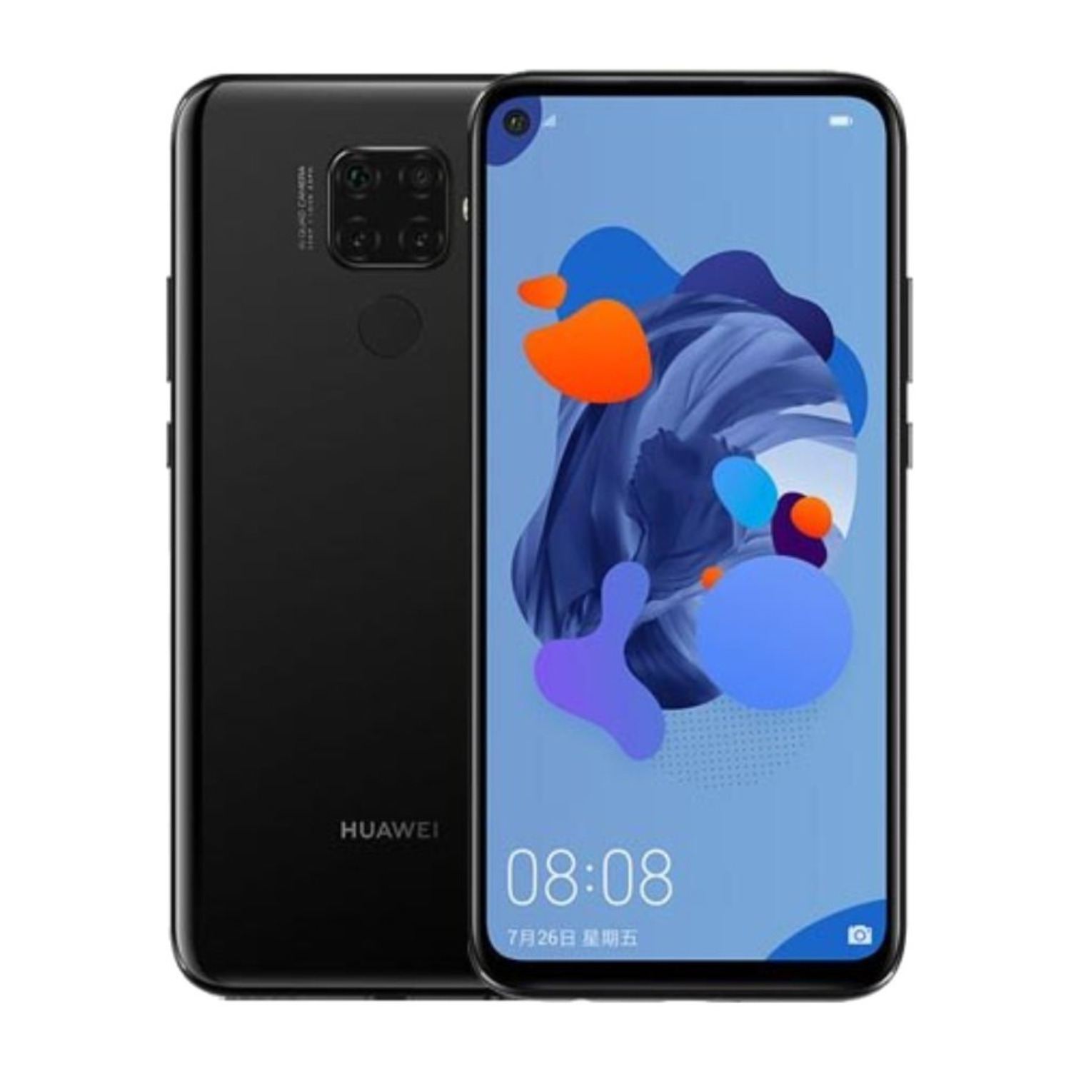Hydrogel screen protector for Huawei Nova 5i Pro by 9eight5, showing the transparent, flexible film fitted on a smartphone screen.