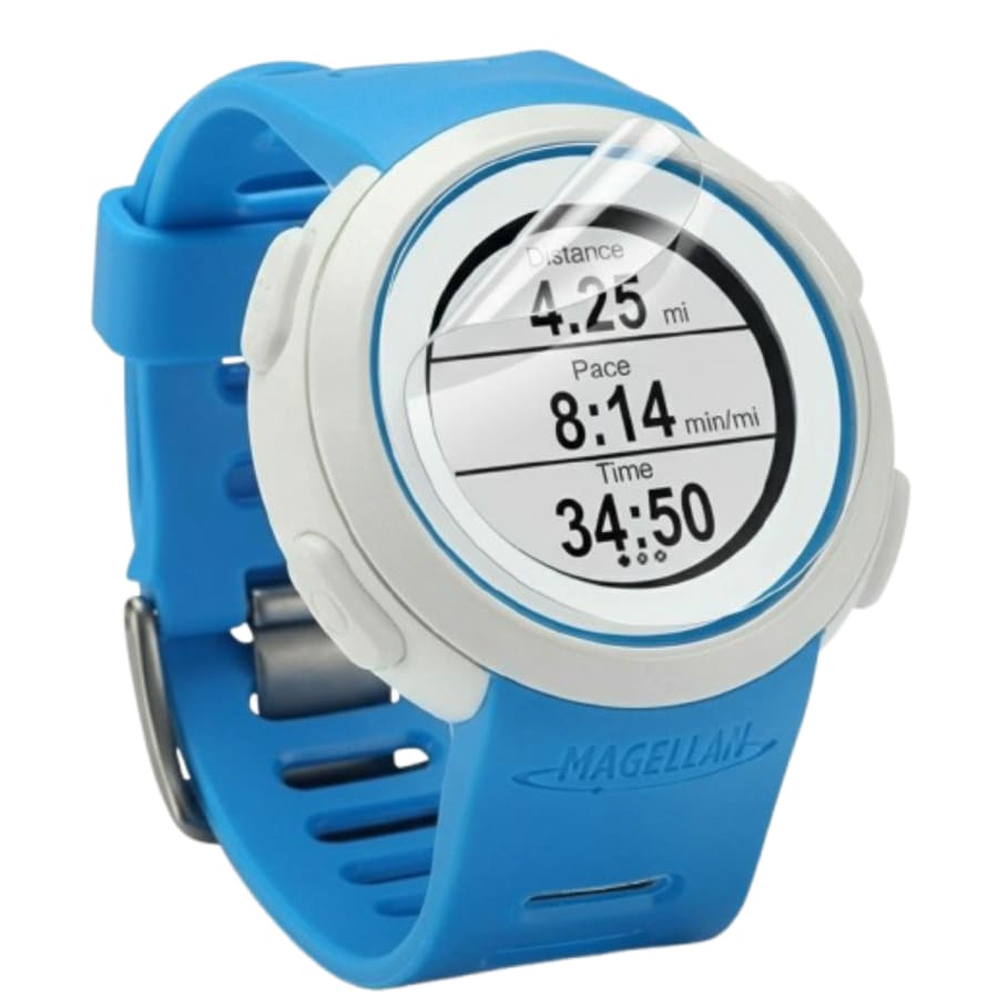 Six clear hydrogel screen protectors for Magellan Echo smartwatches, designed to shield the watch display from scratches and impacts.