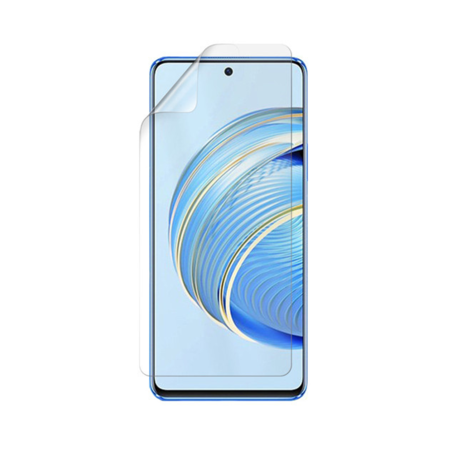 Hydrogel screen protector for Huawei Nova 10 Youth by 9eight5, showing clear, thin film covering the phone screen.