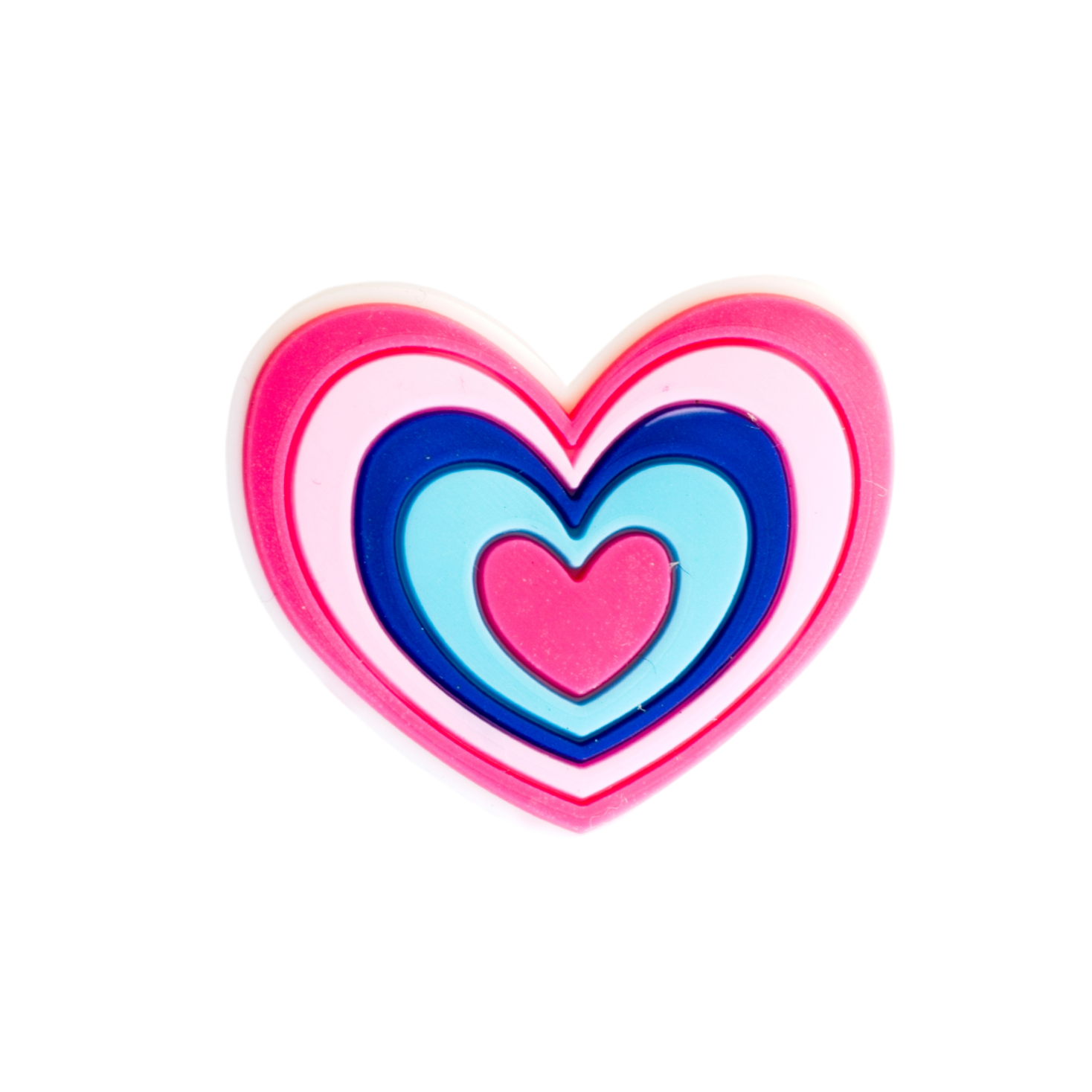 Walkieez WALK-itz Multi Heart Charm featuring layered silver heart designs on a delicate chain.
