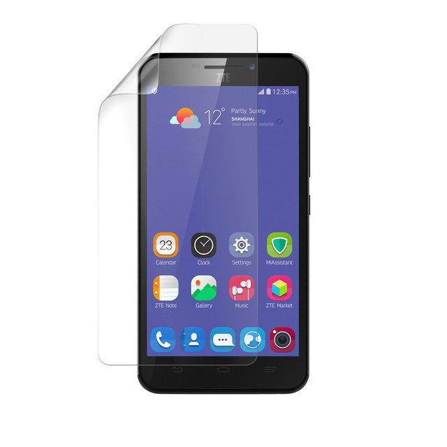 Hydrogel screen protector for ZTE Grand S3, clear and flexible, designed by 9eight5 to protect the phone's display.