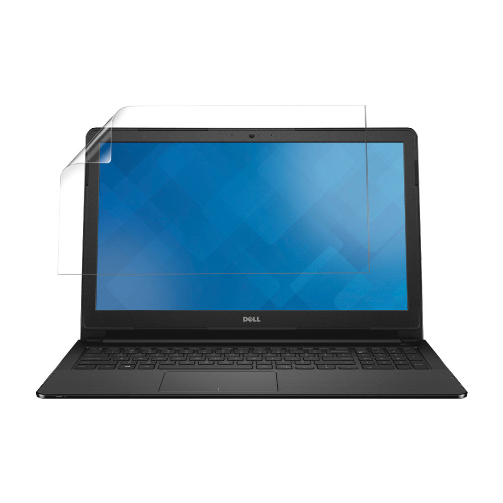 Hydrogel screen protector for Dell Inspiron 15 3558 by 9eight5, showing the clear protective film over the laptop screen.