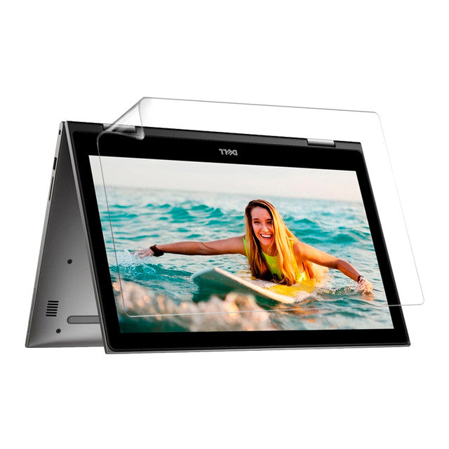 Hydrogel screen protector for Dell Inspiron 15 5568 laptop by 9eight5, showing the clear, thin film covering the screen.