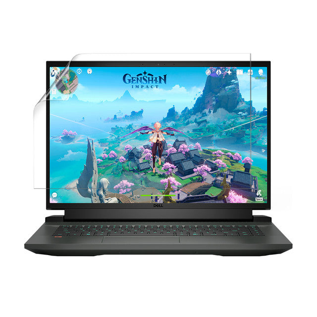 Two 9eight5 hydrogel screen protectors for Dell G16 7620 laptop displayed on a white background.