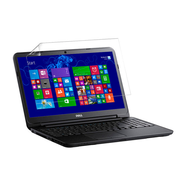 Hydrogel screen protector for Dell Vostro 15 3558, by 9eight5, shown on laptop screen, pack of two for screen protection.
