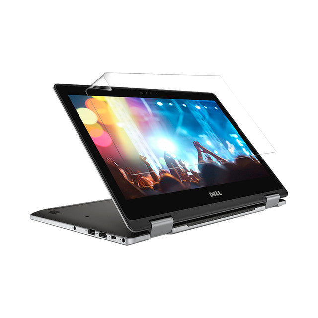Two 9eight5 hydrogel screen protectors for Dell Inspiron 13 7378 laptop, shown in packaging with clear display of protectors