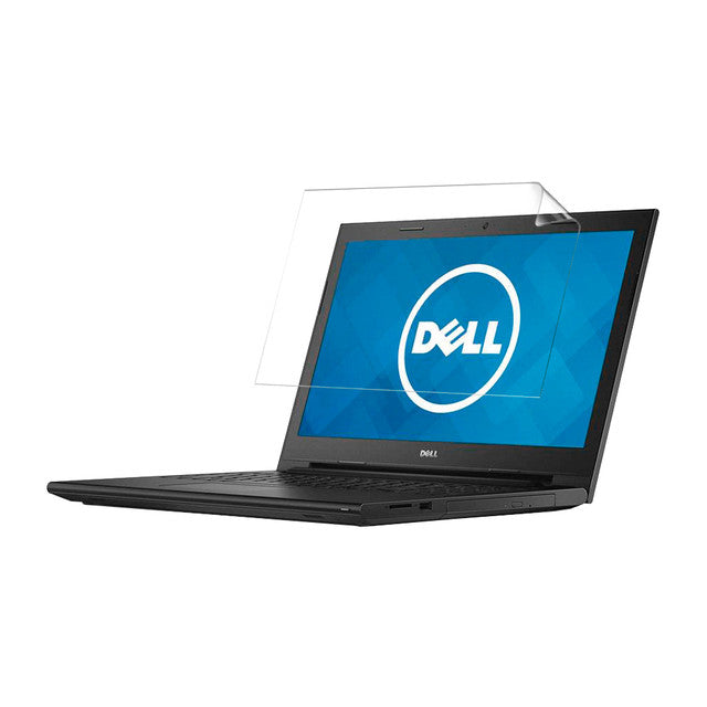 Hydrogel screen protector for Dell Inspiron 15 i3543 laptop by 9eight5, showing the clear, flexible film over the screen.