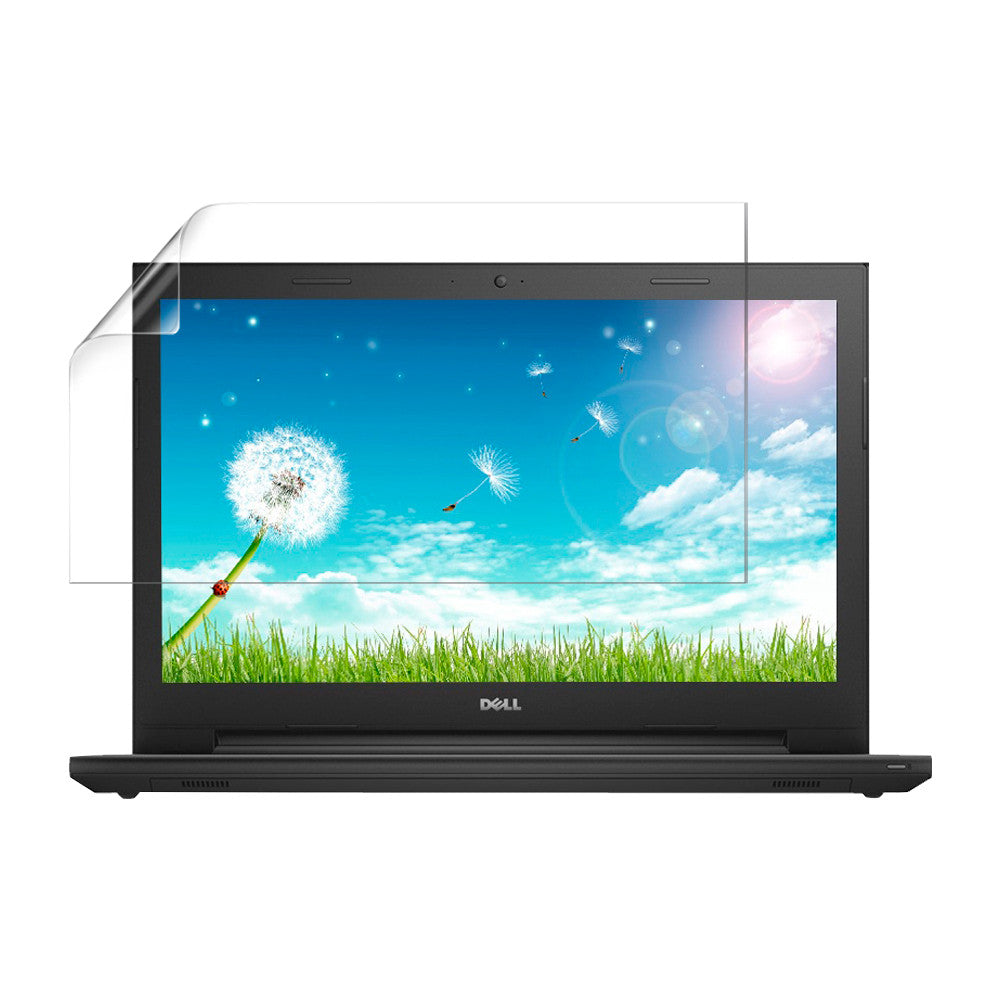 Hydrogel screen protector for Dell Inspiron 15 3541 by 9eight5, showing the clear, flexible film fitting over the laptop screen.