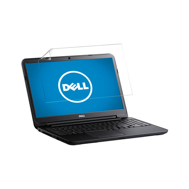 Two clear hydrogel screen protectors for Dell Inspiron 15 i3542 laptops, branded by 9eight5, shown in the image.
