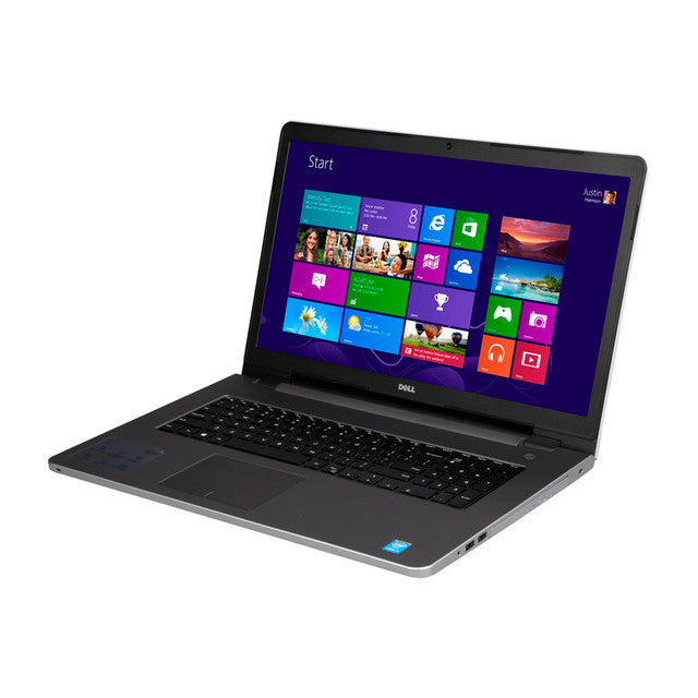 Dell Inspiron 17 5758 hydrogel screen protector by 9eight5 installed on laptop screen, protecting and enhancing display clarity.