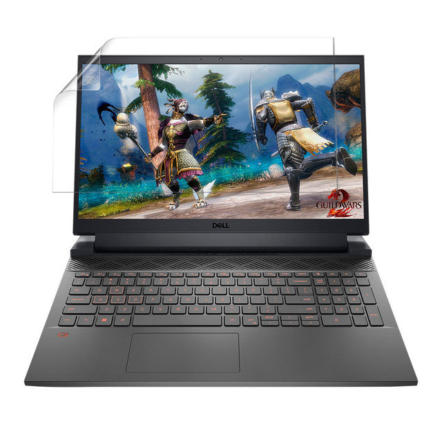 Two 9eight5 Hydrogel Screen Protectors for Dell G15 5520 laptop, showing clear, flexible covers on the screen.
