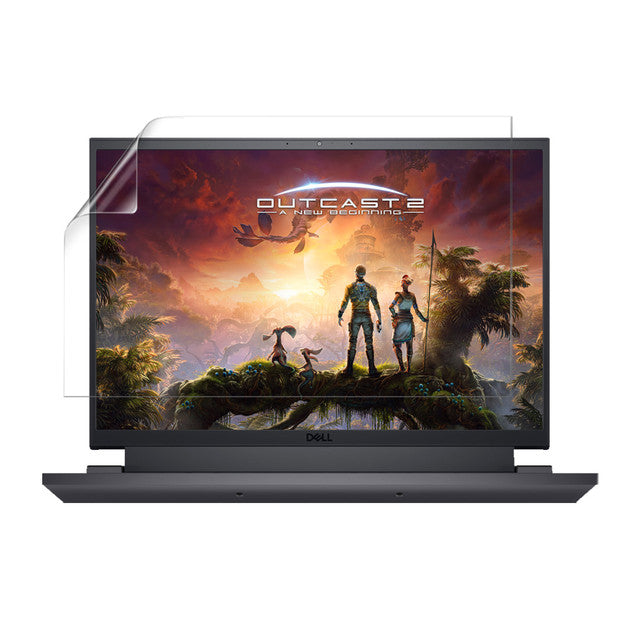 Hydrogel screen protector for Dell G16 7630 laptop by 9eight5, pack of 2, showing clear protective film on laptop screen.
