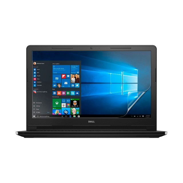 Hydrogel screen protector for Dell Inspiron 15 3552 laptop, showing a clear, flexible film covering the screen.