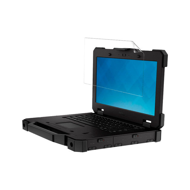 Hydrogel screen protector for Dell Latitude 14 7414 laptop, clear and flexible, from 9eight5, fitting the screen perfectly.