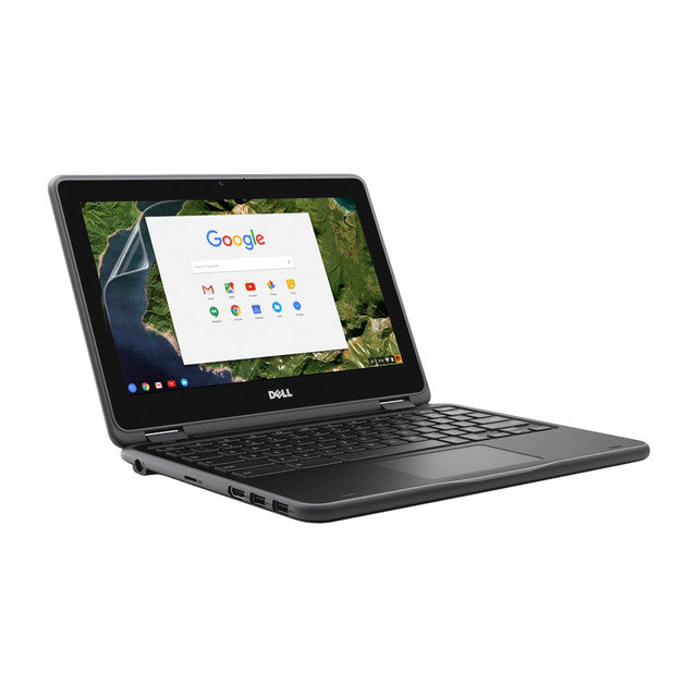 Hydrogel screen protector for Dell Chromebook 11 3180 by 9eight5, showing a clear protective film over the screen.