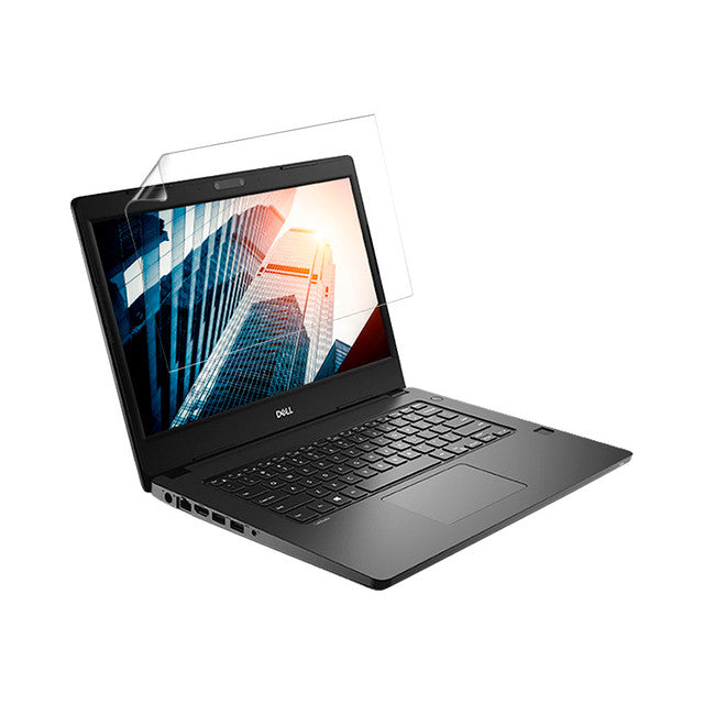 Hydrogel screen protector for Dell Latitude 14 3480 laptop, designed by 9eight5, showing the clear, thin protective layer applied to the screen.