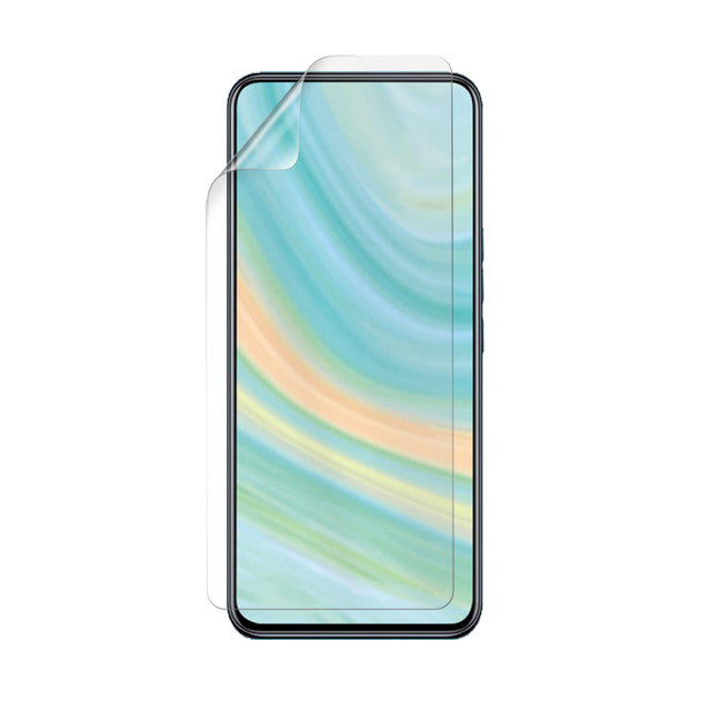 Hydrogel screen protector for ZTE Axon 20 4G by 9eight5, showing the clear, flexible protective film in packaging.