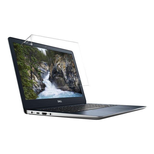 Hydrogel screen protector for Dell Inspiron 13 5370 laptop, showing clear, flexible film covering the screen surface.